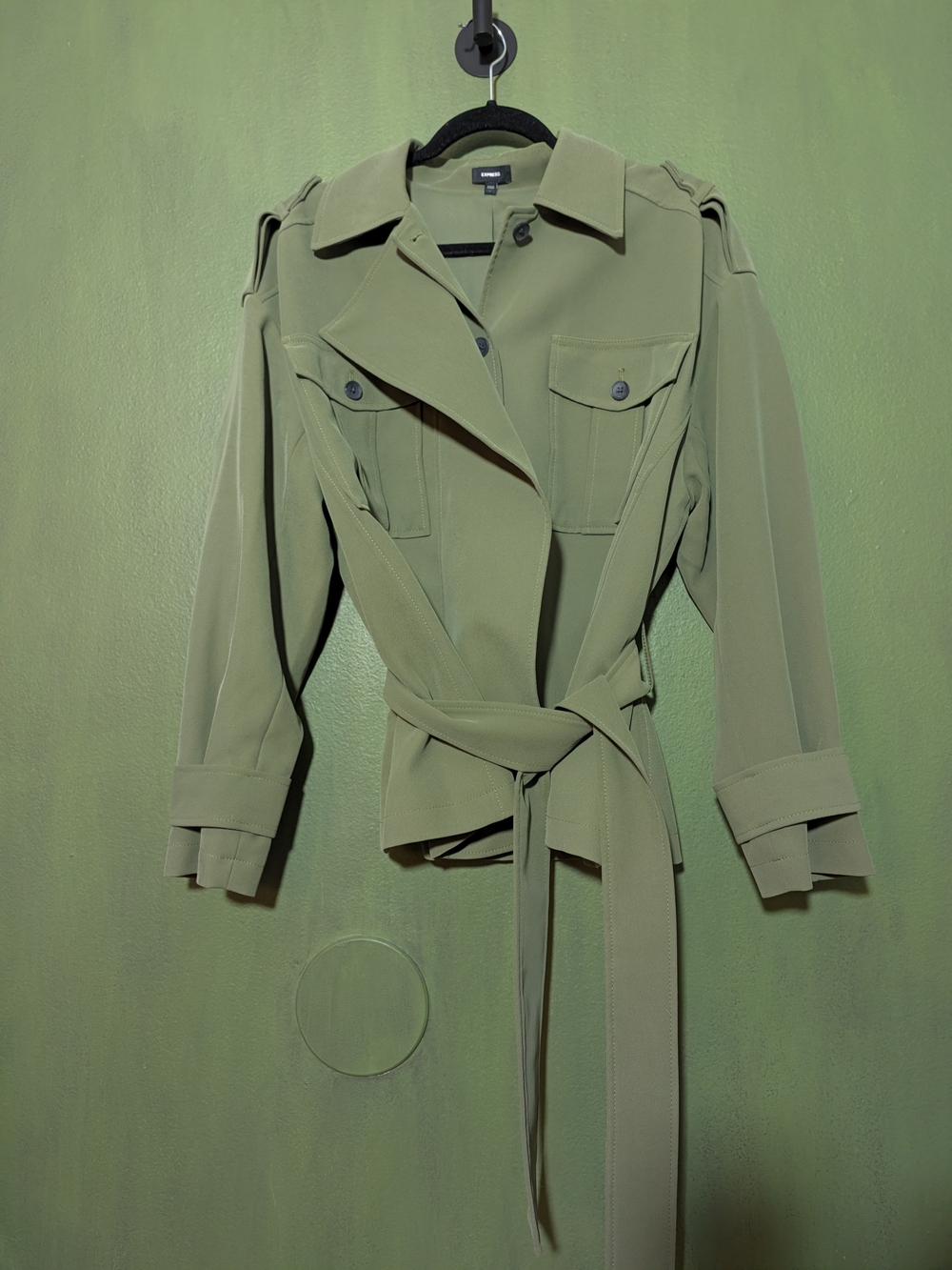 Express Twill Belted Utility Jacket